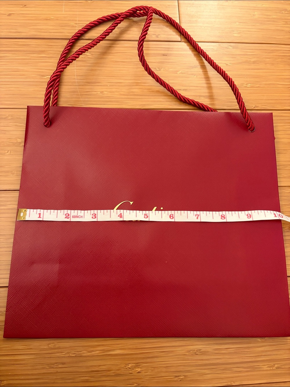 Red Luxury Rope-Handle Men’s Gift Bag
